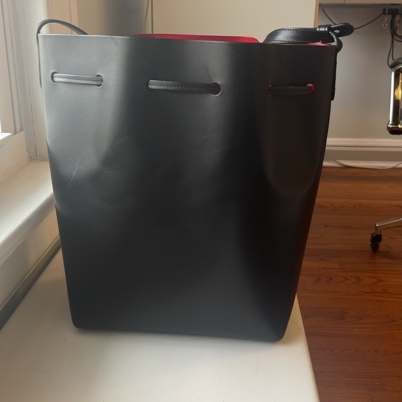 Mansur Gavriel Black Flamma Bucket Bag - Picture 4 of 12